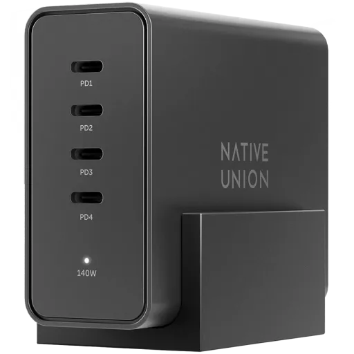 Power Adapter NATIVE UNION 4*USB-C, 140 vatt