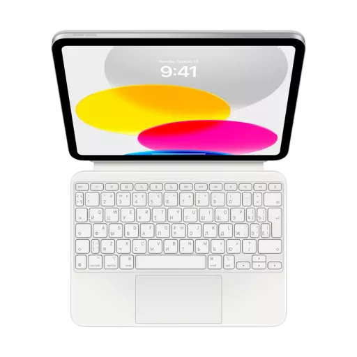 Apple Чехол с клавиатурой Magic Keyboard Folio  Белый для iPad (10-го поколения)