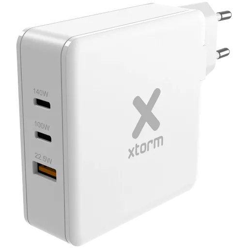 Адаптер питания XTORM 3*USB/USB-C 2*USB Тип C, USB Тип A, 140 Вт