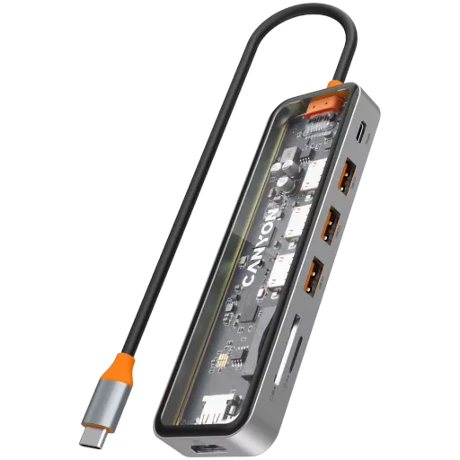 CANYON  Многопортовый адаптер  Space Gray