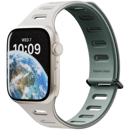 Band Extension NATIVE UNION Active Watch Band 38/40/41mm Active Watch Band Green/Sandstone for Apple Watch 38/40/41 mm