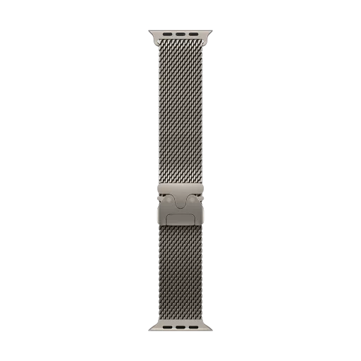 Apple 49mm Milanese Loop Ремінець Milanese Loop Natural Titanium за Apple Watch 44/45/46/49 mm