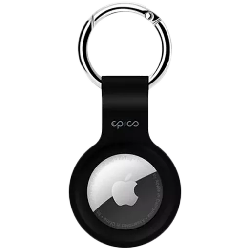 Брелок EPICO силиконовый для AirTag, Чёрный