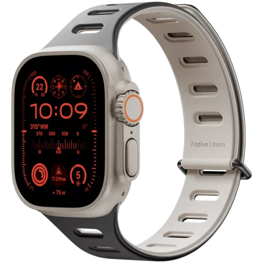 Band Extension NATIVE UNION Active Watch Band 42/44/45/49mm Active Watch Band Black/Sandstone for Apple Watch 42/44/45/49 mm