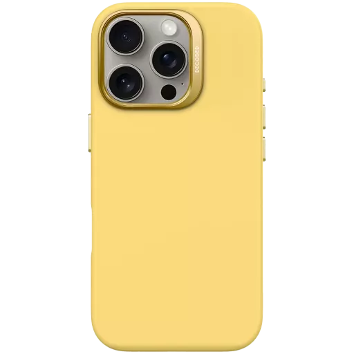 Husă DECODED din silicon cu MagSafe pentru iPhone 16 Pro Max, Yellow