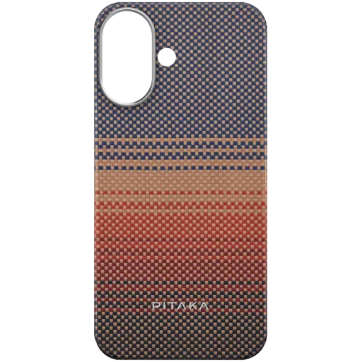 Husă PITAKA Tactile Woven cu MagSafe pentru iPhone 16, Sunset