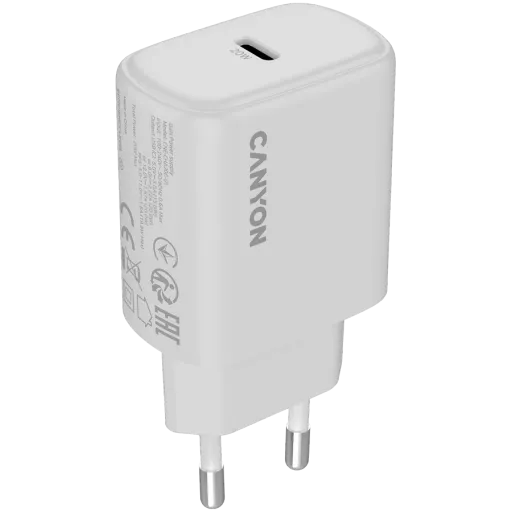 Адаптер живлення CANYON OnCharge 200 USB-C, 20 Ват