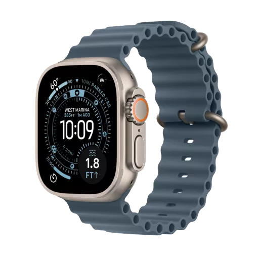 Apple Watch Ultra 3,  Anchor Blue Ocean Band, 49mm, Natural