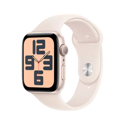 Apple Watch SE GPS Gen.2 (2024)  Starlight Sport Band, M/L, 44mm, Starlight