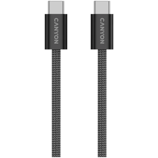 CANYON USB-C Kabel, Qara, 1metr