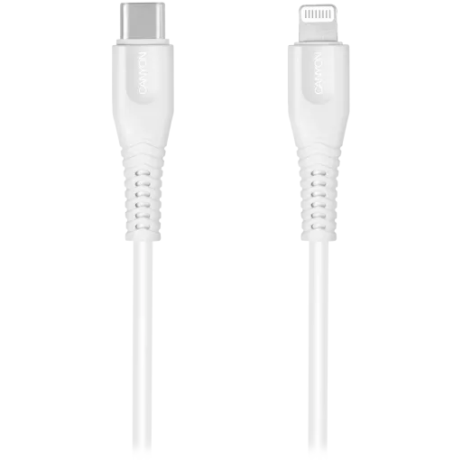 Кабель CANYON USB, Белый, 1.2м
