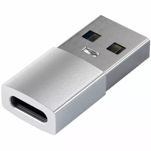Адаптер SATECHI USB Type-A на Type-C, Серебристый