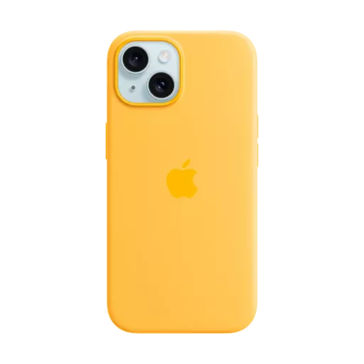 Чехол APPLE силиконовый с MagSafe Sunshine для iPhone 15