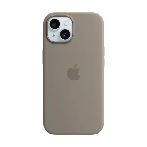 Apple Case Silicone Case with MagSafe Clay for iPhone 15