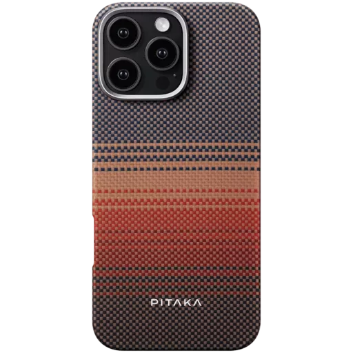 PITAKA Защитный чехол Tactile Woven с MagSafe Sunset для iPhone 16 Pro