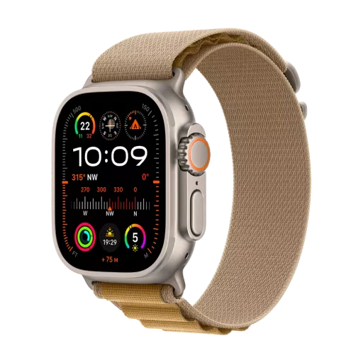 Apple Watch Ultra 2 2024  Tan Alpine Loop, S, 49мм, Natural Titanium