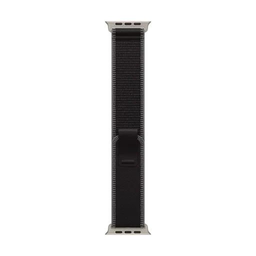 Apple 49mm Trail Loop - M/L Ремінець Trail Loop - Natural Titanium Finish Black/Charcoal за Apple Watch 44/45/46/49 mm