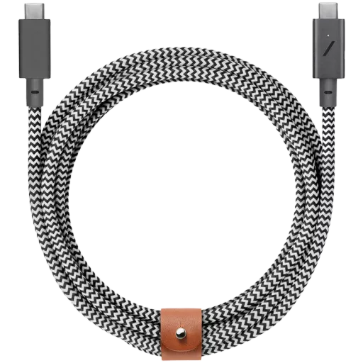 NATIVE UNION Кабель USB-C Belt USB-C Pro, Zebra, 2.4м