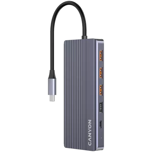 CANYON  USB Хаб 13in1 USB C hub Серый
