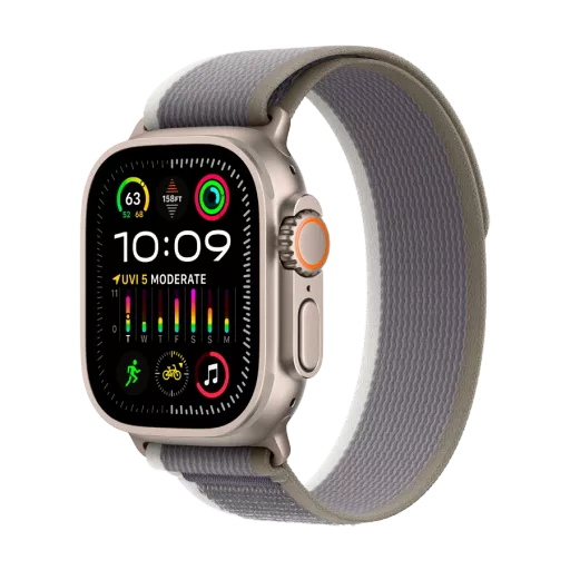 Apple Watch Ultra Series 2 GPS + Cellular Green/Grey Trail Loop, S/M, 49mm, Natural
