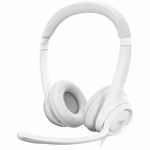 Навушники LOGITECH Headset H390 USB Off-White (L981-001286)