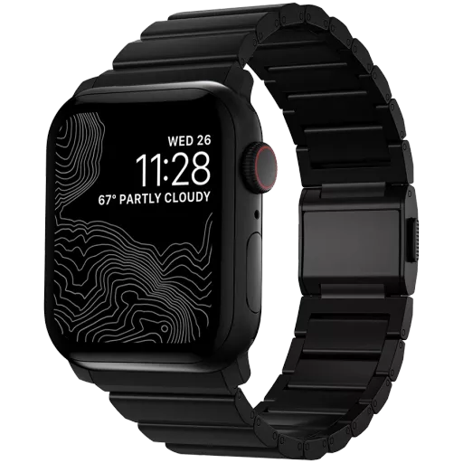 Ремінець Nomad Titanium Black Hardware Black 46mm/49mm (NM1A41BXT0)