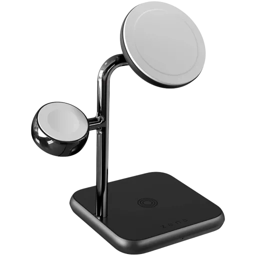 Бездротовий зарядний пристрій ZENS 4-in-1 MagSafe + Watch Wireless Charging Station Black (ZEDC22B/00)
