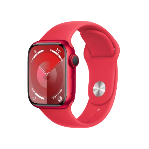Apple Watch Series 9 GPS, 41mm, (PRODUCT)RED Sport Band, M/L