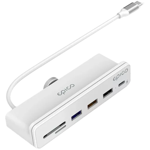 Адаптер Epico USB-C 7 в 1 для iMac, Белый