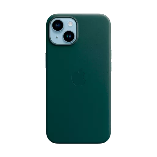 Apple Case Leather Case with MagSafe Forest Green for iPhone 14