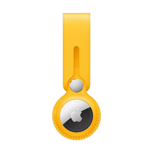 Кожаный брелок APPLE для AirTag, Лимон Мейера