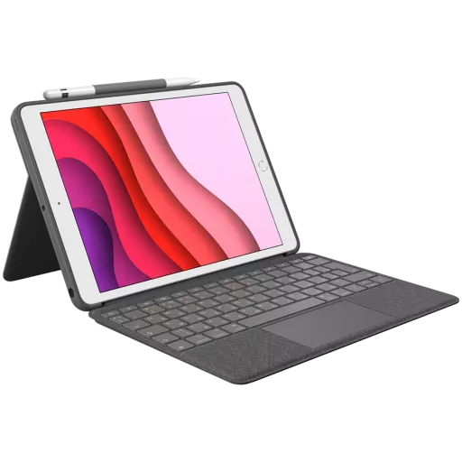LOGITECH Чехол с клавиатурой Combo Touch  Серый для iPad Pro 12,9 дюйма (5-го поколения)