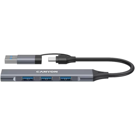 CANYON  DS-02  USB Hub 4 Port USB-C Hub DS-02 Boz