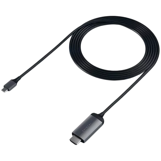 SATECHI Кабель USB-C на HDMI ST-CHDMI, Space Gray, 1.8м