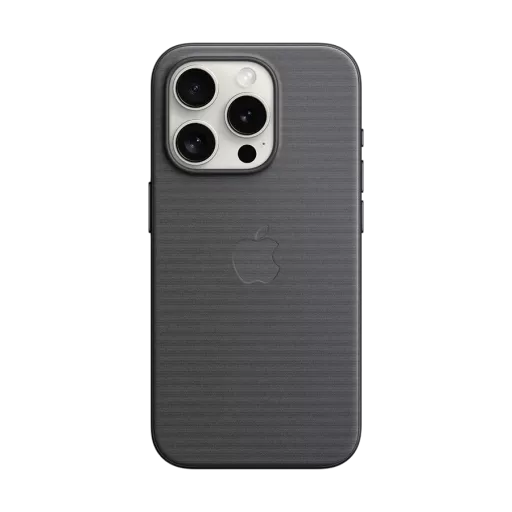 APPLE Чехол FineWoven Case с MagSafe Чёрный для iPhone 15 Pro