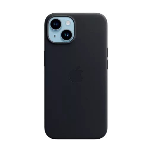 Apple Чехол Leather Case с MagSafe Тёмная ночь для iPhone 14