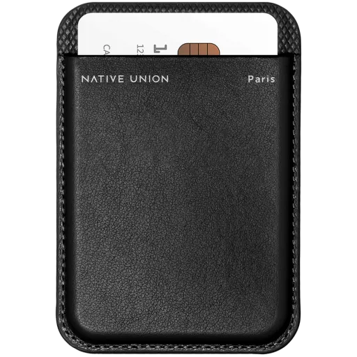 NATIVE UNION Wallet (RE)CLASSIC CARD WALLET with MagSafe Black