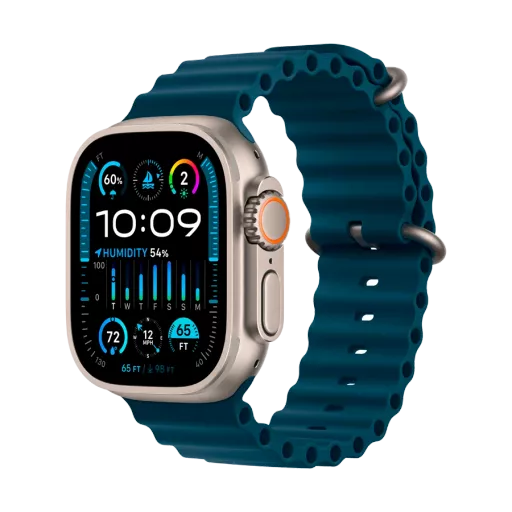 Apple Watch Ultra Series 2 GPS + Cellular Blue Ocean Band, 49mm, Natural