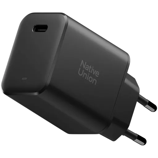 Зарядное устройство Native Union Fast GaN PD 45W USB-C Port Black (FAST-PD45-BLK-EU)