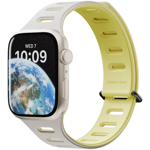Band Extension NATIVE UNION Active Watch Band 38/40/41mm Active Watch Band Lemon/Sandstone for Apple Watch 38/40/41 mm