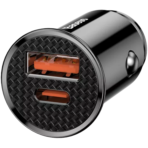 Автомобильный адаптер BASEUS 2*USB/USB-C, 30 Вт