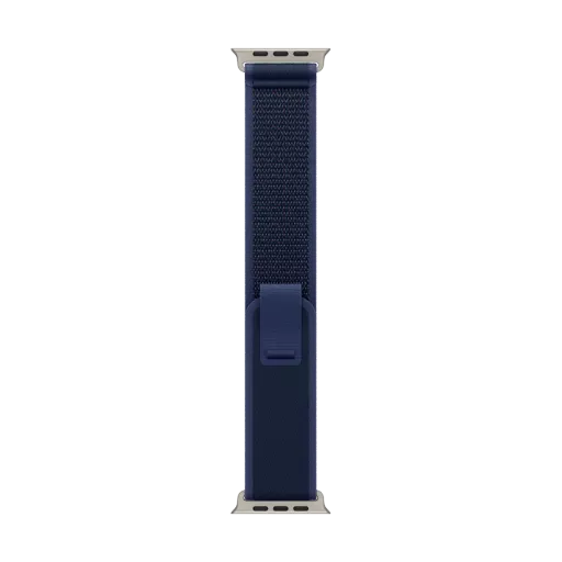Apple 49mm Trail Loop - Natural Titanium Finish Band Trail Loop - Natural Titanium Finish Blue for Apple Watch 44/45/46/49 mm