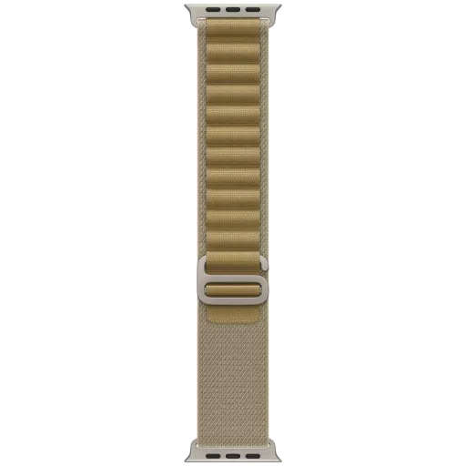 Ремешок APPLE 49мм Alpine Loop - Natural Titanium Finish Alpine Loop - Natural Titanium Finish Желтовато-коричневый для Apple Watch 44/45/46/49 mm