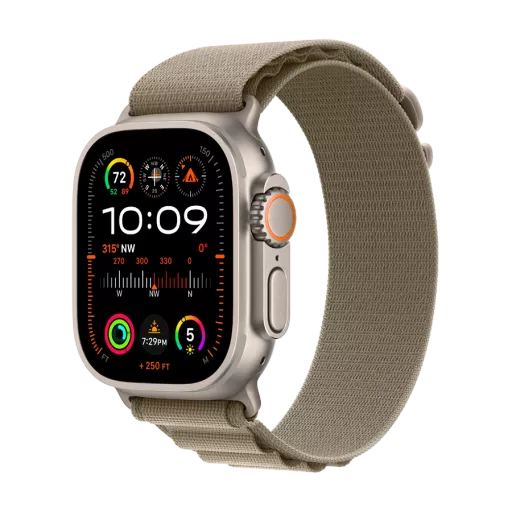 Apple Watch Ultra Series 2 GPS + Cellular  Olive Alpine Loop, Small, 49mm, Natural