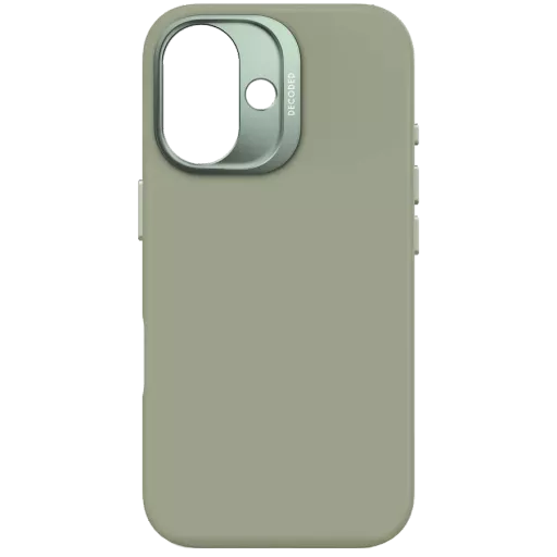 Husă DECODED din silicon pentru iPhone 16, Jade Green