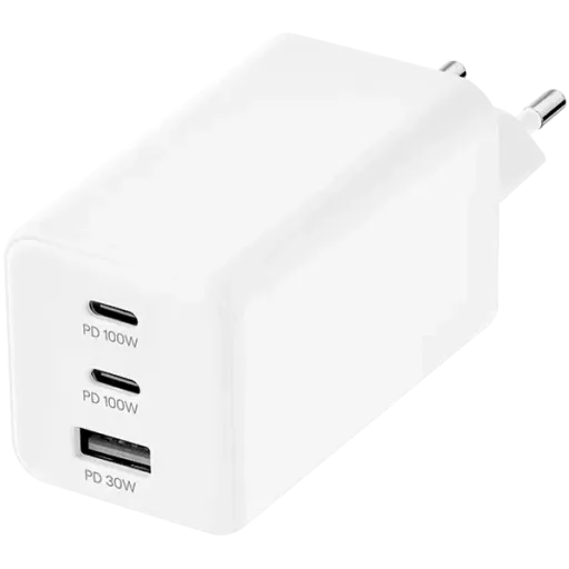 Адаптер питания UBEAR 3*USB/USB-C 2*USB Тип C, USB Тип A, 100 Вт