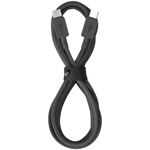 VLP USB-C кабелі, Қара, 1.2м