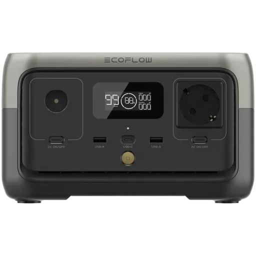 Зарядная станция ECOFLOW CEE 7/4 2*USB Type-A, USB Type C, 600 Вт
