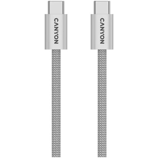 Cablu CANYON USB-C OnWire 60MG, Light Gray, 1m