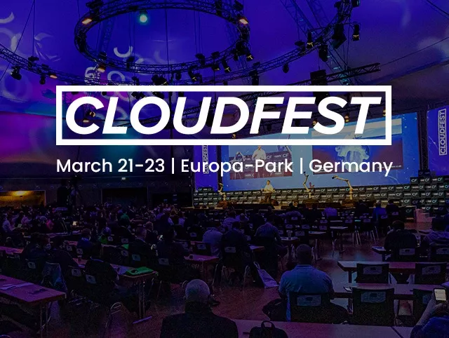 Visit us at CloudFest. Booth #R16-R17